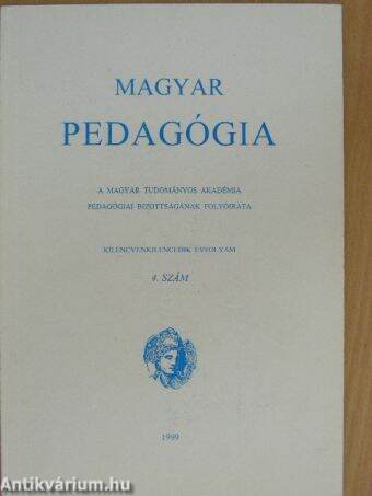 Magyar Pedagógia 1999/4.