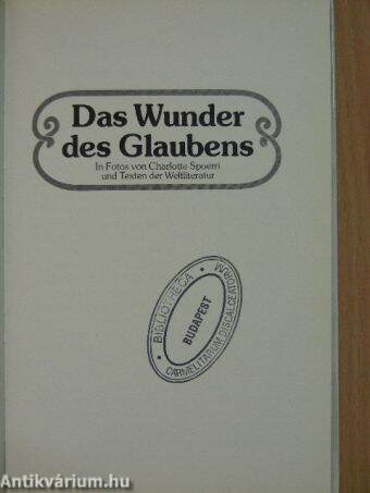 Das Wunder des Glaubens