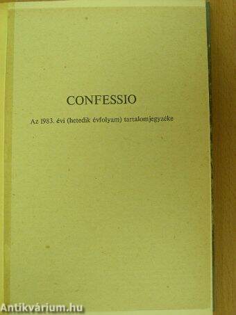Confessio 1983/1-4.