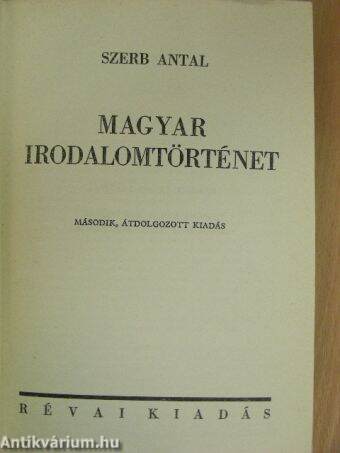 Magyar irodalomtörténet