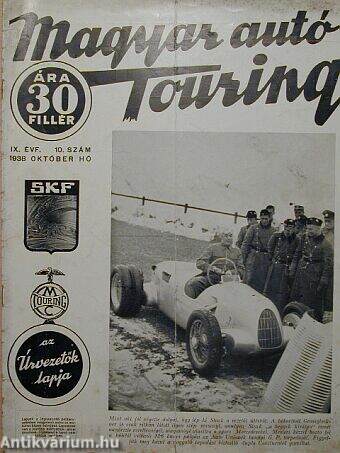 Magyar Autó Touring 1938. október