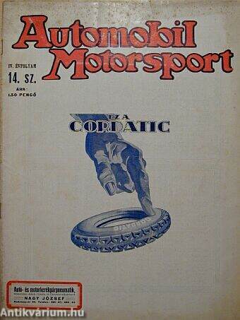 Automobil-Motorsport 1929. augusztus 14.