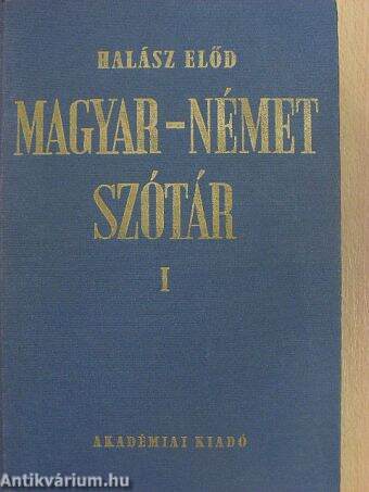 Magyar-német szótár I. (töredék)