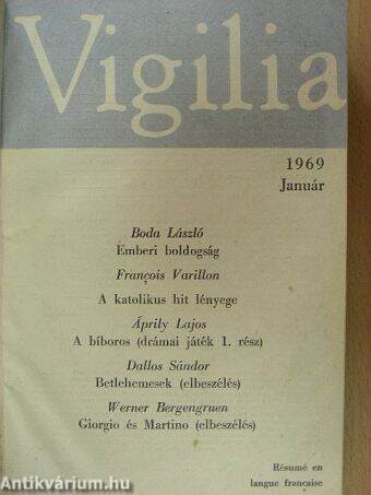 Vigilia 1969. január-december