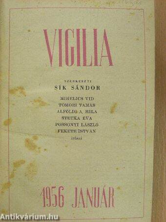 Vigilia 1956-1957. január-december