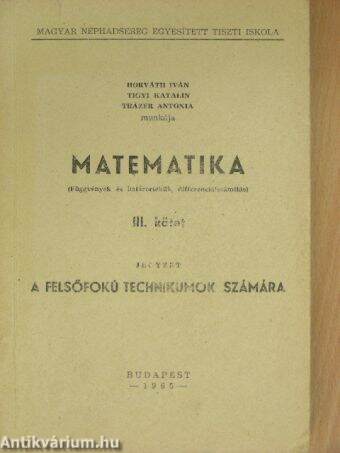 Matematika III.