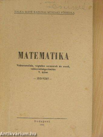 Matematika V.