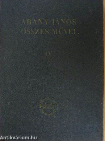 Arany János összes művei IV.