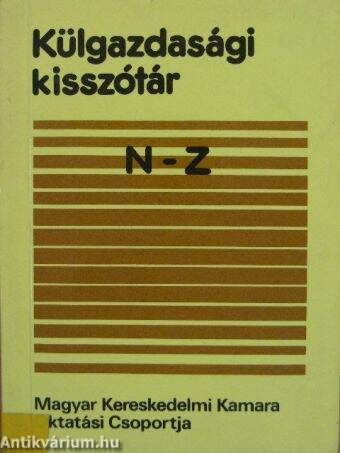 Külgazdasági kisszótár II. (töredék)