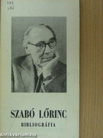 Szabó Lőrinc bibliográfia