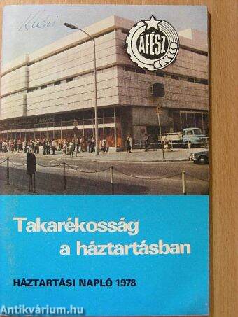 Háztartási napló 1978