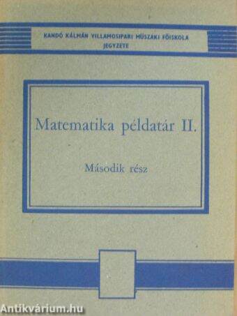 Matematikai példatár II.2. (töredék)