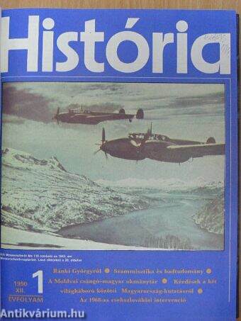 História 1990/1-6. szám, 1991/1-6. + História tartalomjegyzék 1979-1992