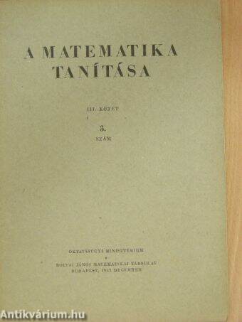 A matematika tanítása 1955. december