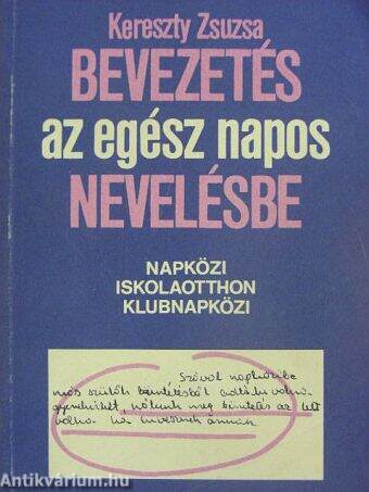 Bevezetés az egész napos nevelésbe