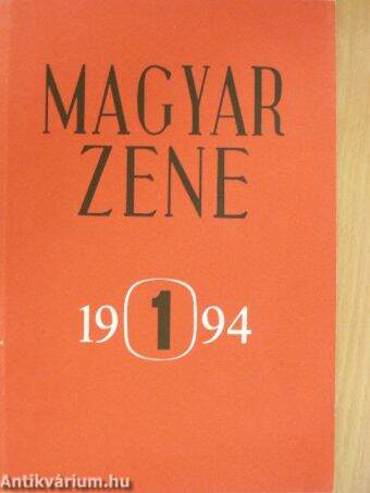 Magyar Zene 1994/1.