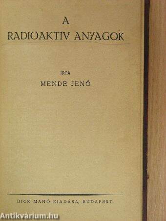 A radioaktiv anyagok