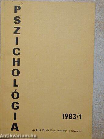 Pszichológia 1983/1.