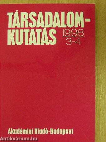 Társadalomkutatás 1998/3-4.