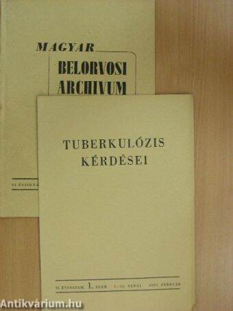 Magyar Belorvosi Archivum és Ideggyógyászati Szemle 1953. január-december