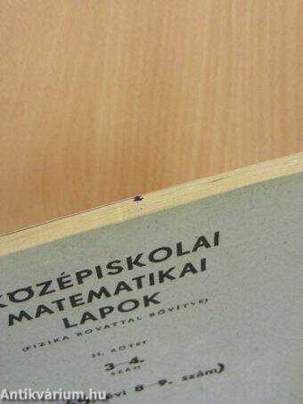 Középiskolai matematikai lapok 1965/8-9.