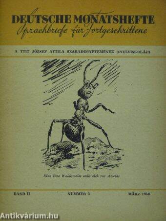 Deutsche Monatshefte Sprachbriefe für Fortgeschrittene März 1958