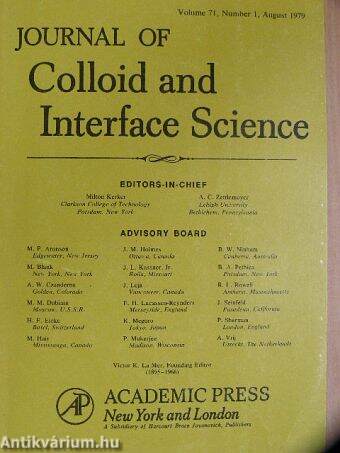 Journal of Colloid and Interface Science, August 1979