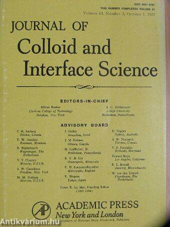 Journal of Colloid and Interface Science, October 1977