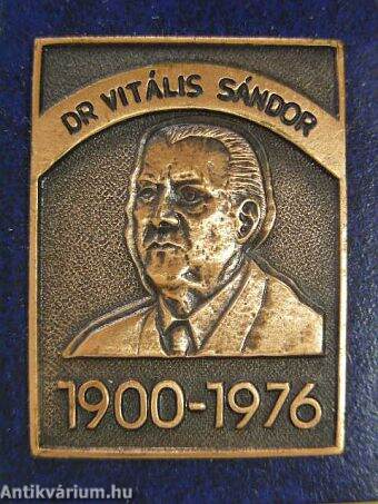 Dr. Vitális Sándor (minikönyv) - Plakettel