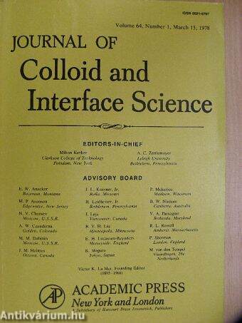 Journal of Colloid and Interface Science, March 15, 1978