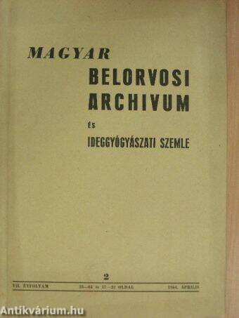 Magyar Belorvosi Archivum és Ideggyógyászati Szemle 1954. április/Tuberkolózis kérdései