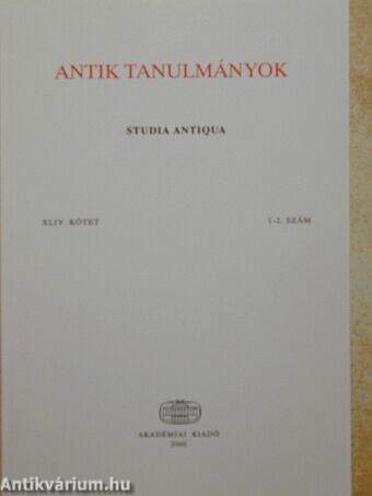 Antik tanulmányok 1998/1-2.