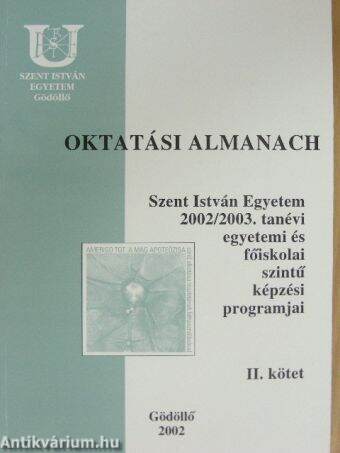 Oktatási almanach II.