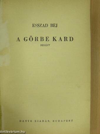 A görbe kard