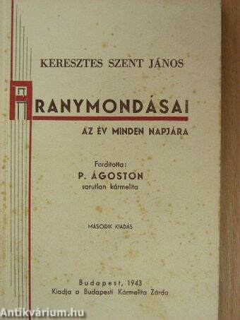 Keresztes Szent János aranymondásai