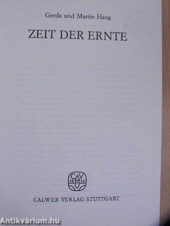 Zeit der Ernte