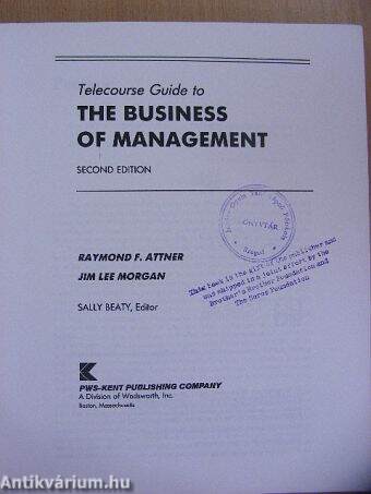 Telecourse Guide to the Business of Management