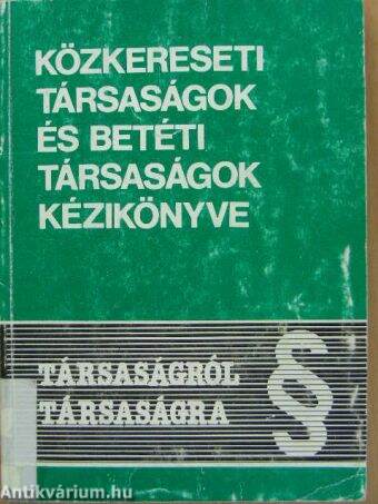 Közkereseti társaságok és betéti társaságok kézikönyve