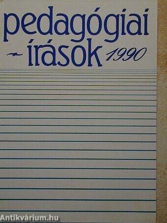 Pedagógiai írások 1990
