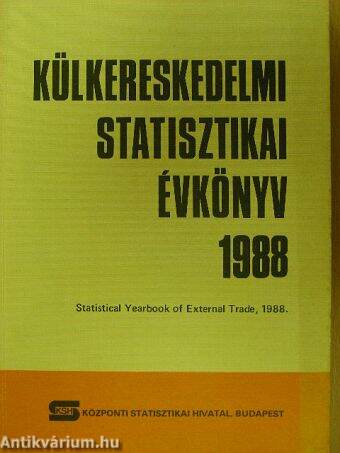 Külkereskedelmi statisztikai évkönyv 1988