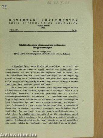 Rovartani Közlemények 1963. XVI.