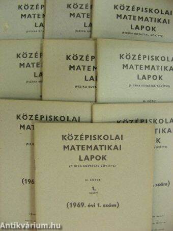 Középiskolai matematikai lapok 1969. január-december