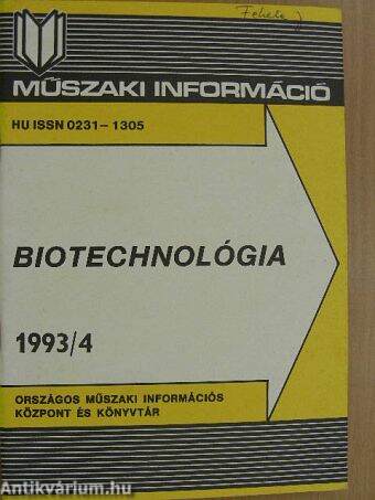 Biotechnológia 1993/4.