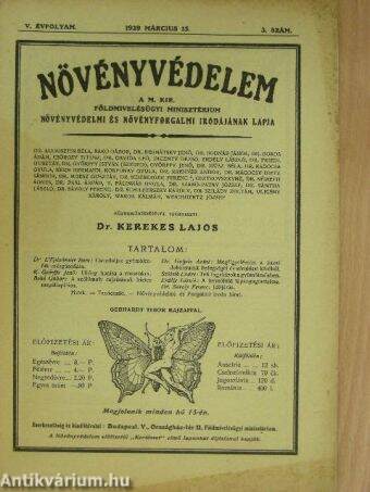 Növényvédelem 1929. március 15.