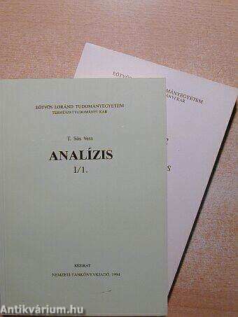 Analízis I-II.