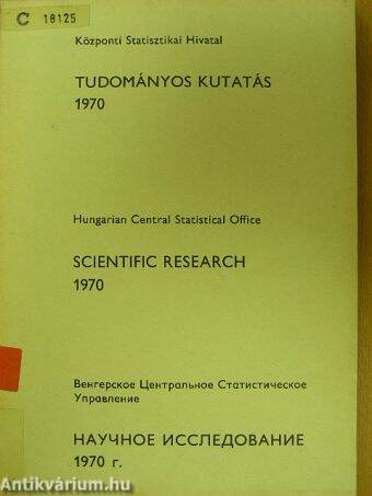 Tudományos kutatás 1970