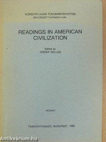 Readings in american civilization