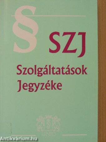 Szolgáltatások Jegyzéke 2003