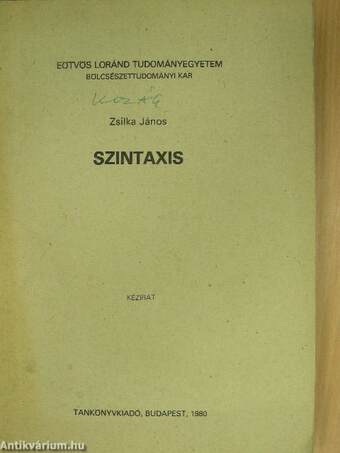 Szintaxis