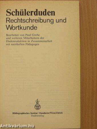 Schülerduden Rechtschreibung und Wortkunde